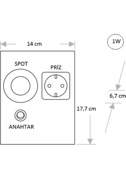Tezgah Altı Çift Prizli Aydınlatma Beyaz Işık Ct-5109 Cata fiyatları