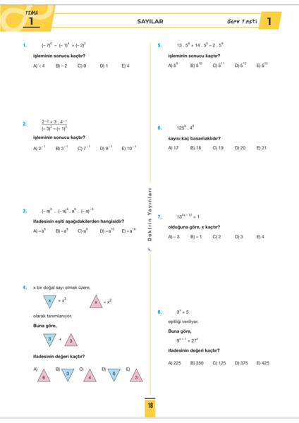 9.sınıf Sıfırdan Sonsuza Matematik