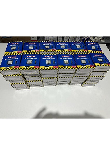 16 LED Off Road Çalışma Lambası 10 Adet Beyaz 45 mm Kalın