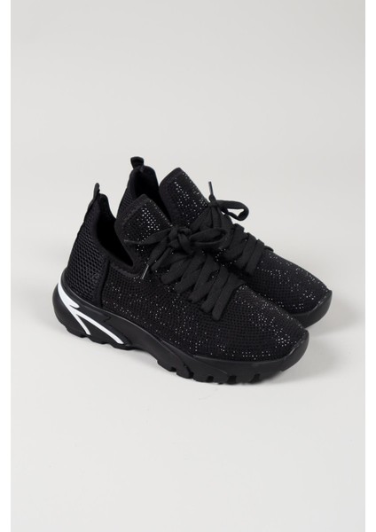 LUCİE Taşlı Spor Ayakkabı SİYAH