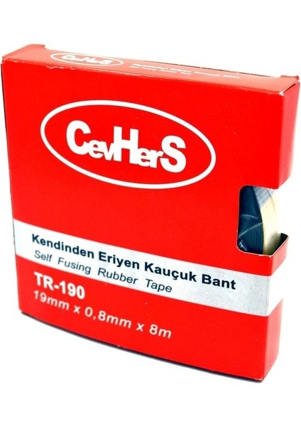 Kendinden Eriyen Kauçuk Bant 19Mm 8 Metre Elektrik Bandı - Elektrik Bandı