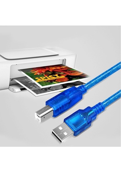 USB 2.0 Printer Yazıcı Kablosu - 5metre