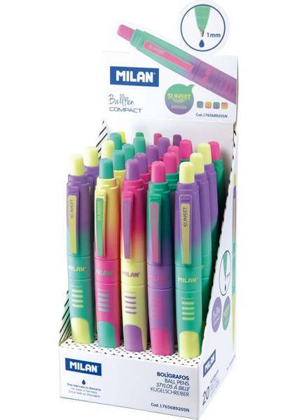 Mılan 176568920SN Compact Tükenmez Kalem Sunset 20 Adet