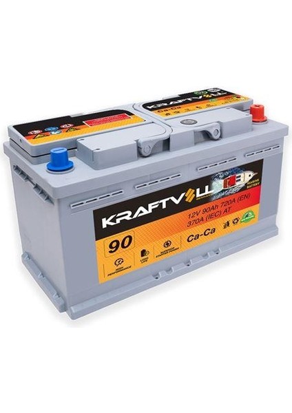 Aku 12V 90 Ah 720A N70 ( 306 X 173 X 225) Marın Tam Kapalı