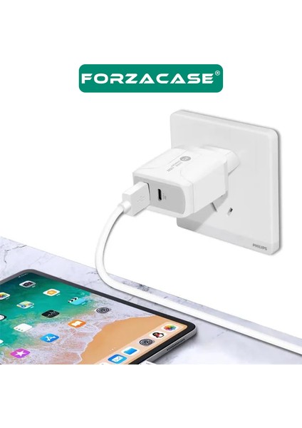 Çift Girişli 18W Usb-C Güç Adaptörü Apple Ios Android Uyumlu Pd Adaptör - FC693
