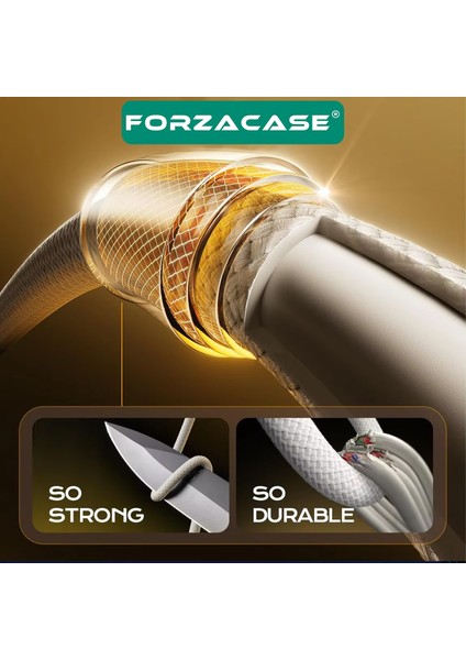 Type-C To Type-C 3A 60W Pd Hızlı Şarj ve Data Kablosu Örgülü 1 Metre - FC740