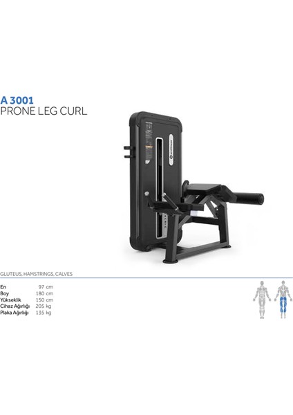 A3001 Prone Leg Curl