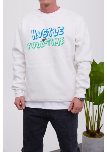 Hustle Beyaz Sweatshirt fiyatları