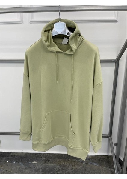 Basic Fıstık Yeşili Sweatshirt