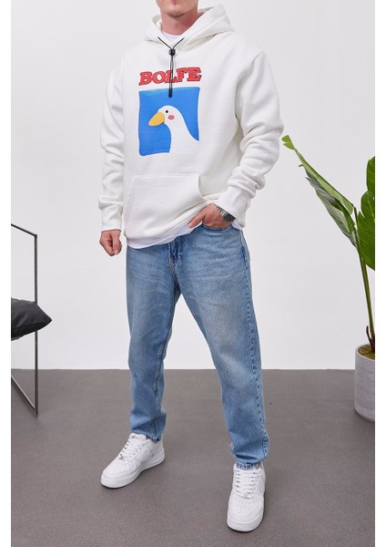 Bolfe Beyaz Kapüşonlu Sweatshirt fiyatları
