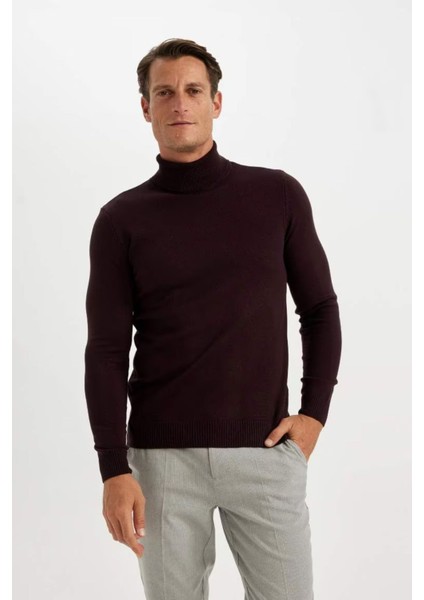 Erkek Pullover R1124AZ Bordeaux