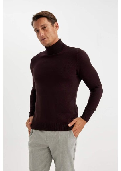 Erkek Pullover R1124AZ Bordeaux