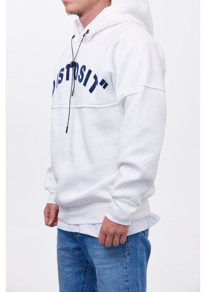 Distosit Beyaz Kapüşonlu Sweatshirt fiyatları