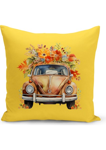 Bertille Home Sonbahar Serisi Çift Tarafı Dijital Baskılı Kırlent Kılıfı (Halloween Autumn Cushion Cover)