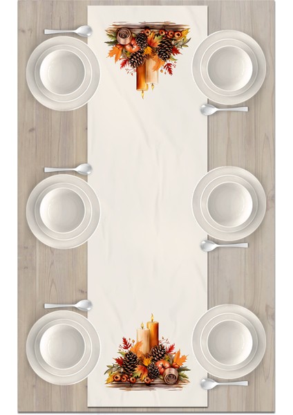 Sonbahar Serisi 140x40 cm Dijital Baskılı Runner fiyatları