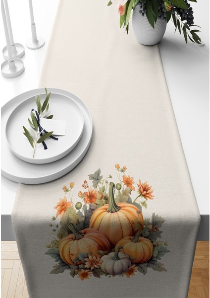 Sonbahar Serisi 140x40 cm Dijital Baskılı Runner