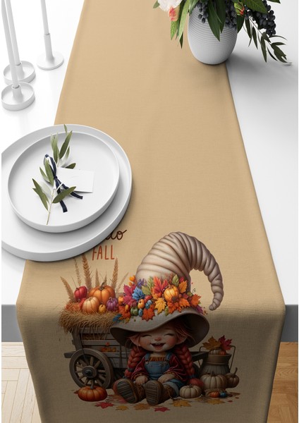 Sonbahar Serisi 140x40 cm Dijital Baskılı Runner