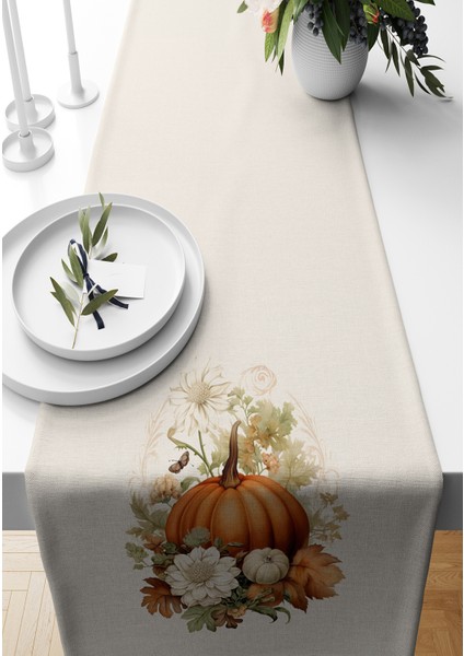Sonbahar Serisi 140x40 cm Dijital Baskılı Runner