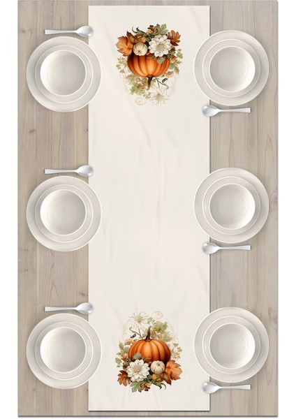 Sonbahar Serisi 140x40 cm Dijital Baskılı Runner