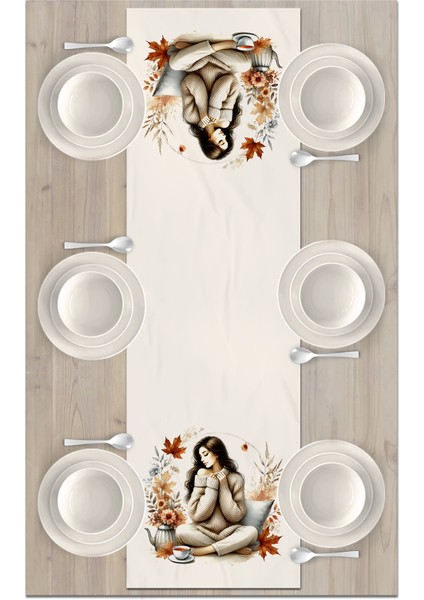 Sonbahar Serisi 140x40 cm Dijital Baskılı Runner fiyatları