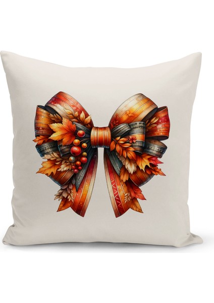 Sonbahar Serisi Çift Tarafı Dijital Baskılı Kırlent Kılıfı (Halloween Autumn Cushion Cover)