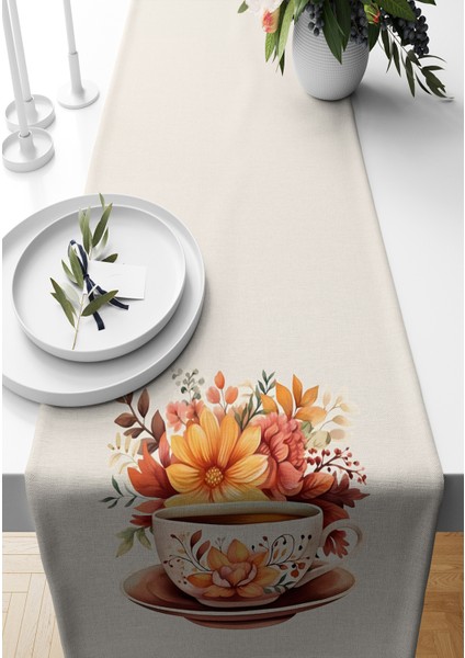 Sonbahar Serisi 140x40 cm Dijital Baskılı Runner