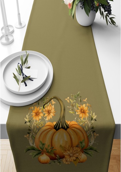 Sonbahar Serisi 140x40 cm Dijital Baskılı Runner