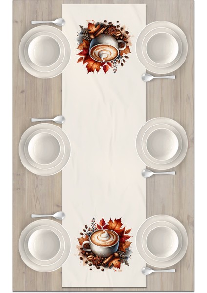 Sonbahar Serisi 140x40 cm Dijital Baskılı Runner
