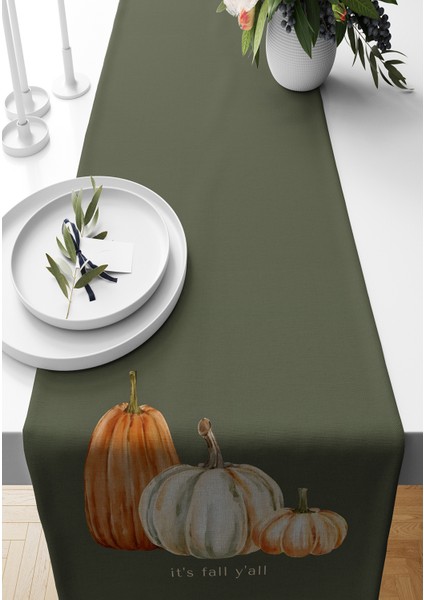 Sonbahar Serisi 140x40 cm Dijital Baskılı Runner