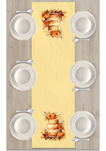 Sonbahar Serisi 140x40 cm Dijital Baskılı Runner fiyatları