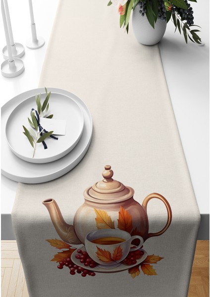 Sonbahar Serisi 140x40 cm Dijital Baskılı Runner