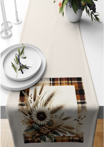 Sonbahar Serisi 140x40 cm Dijital Baskılı Runner