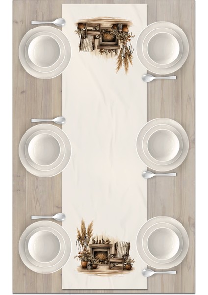 Sonbahar Serisi 140x40 cm Dijital Baskılı Runner fiyatları