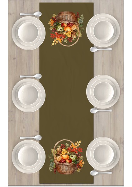 Sonbahar Serisi 140x40 cm Dijital Baskılı Runner fiyatları