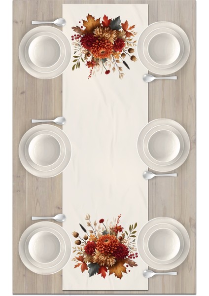 Sonbahar Serisi 140x40 cm Dijital Baskılı Runner fiyatları
