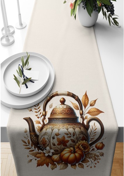 Sonbahar Serisi 140x40 cm Dijital Baskılı Runner