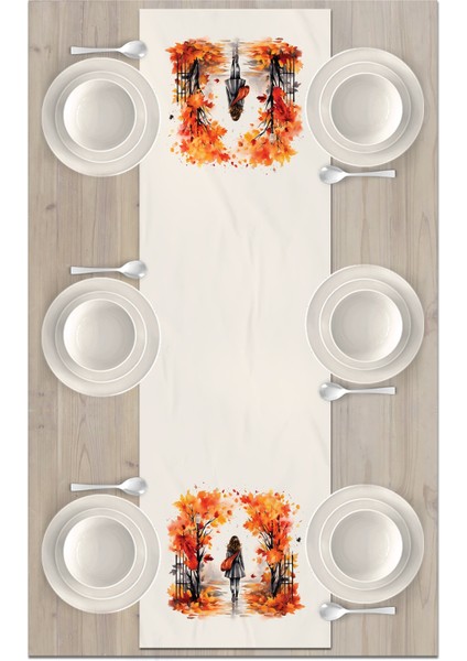 Sonbahar Serisi 140x40 cm Dijital Baskılı Runner fiyatları