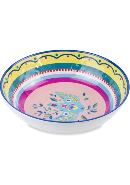 Mamma Mia 6'lı Kuş Desenli Kase Seti 23 cm