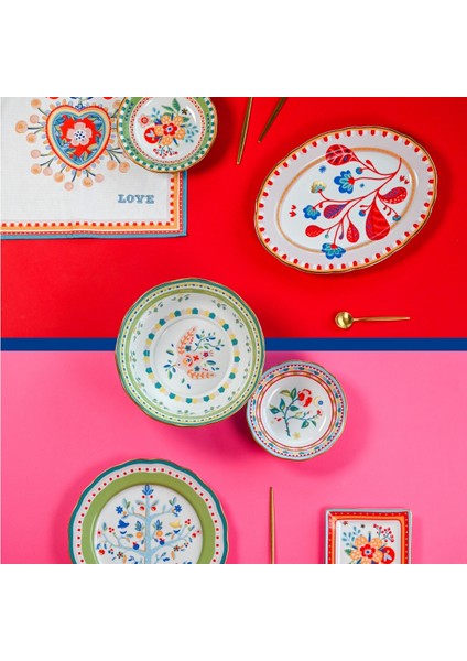 Mamma Mia Mavi Desenli Kase 26 cm x 11 cm fiyatları