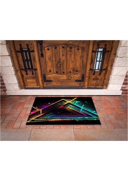 3D Baskı Özel Tasarım Geometrik Dış Mekan Paspas 107