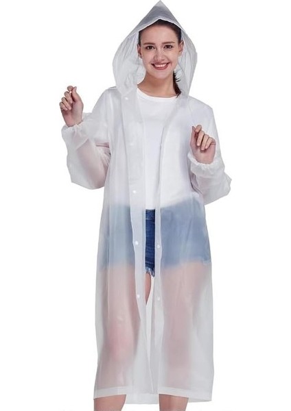 Meşem 8998 Kapüşonlu ve Çıtçıtlı Eva Yağmurluk