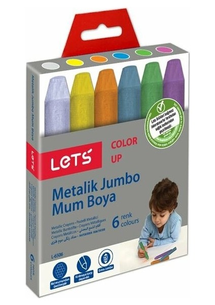Lets Metalık Mum Boya 6 Renk (L-6506)