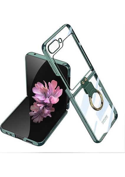 Samsung Galaxy Z Flip 6 Kılıf Yüzüklü Kıpta Kapak