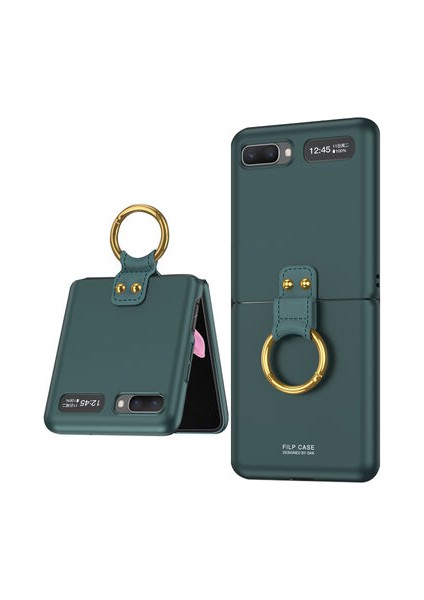 Samsung Galaxy Z Flip Kılıf Flip Ring Kıpta Kapak