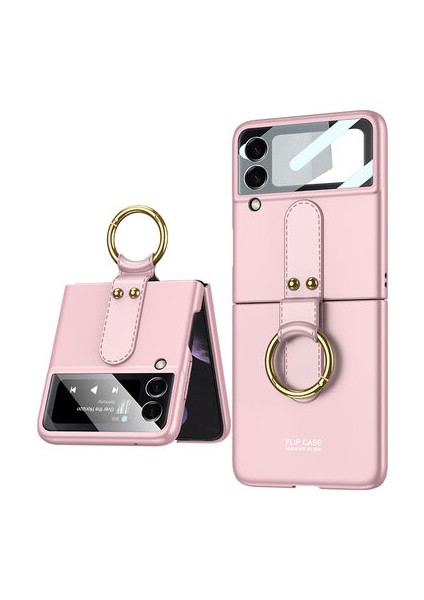 Samsung Galaxy Z Flip 3 Kılıf Flip Ring Kıpta Kapak