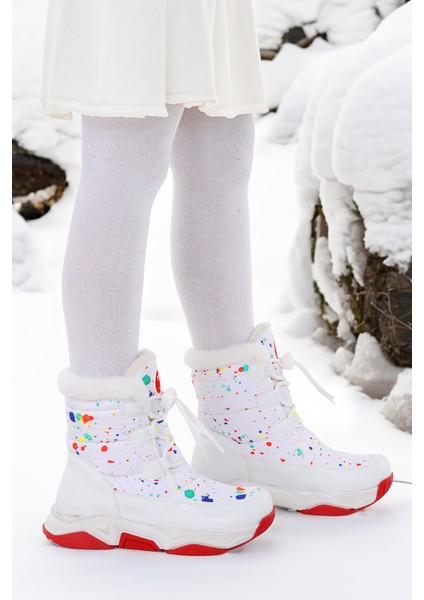 Bambu Bağcıklı Kız Çocuk Kar Botu