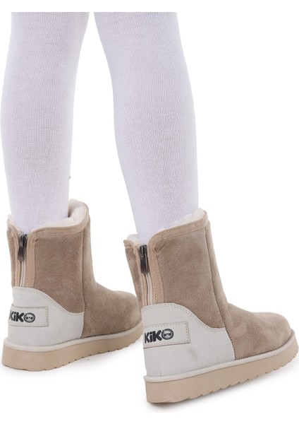 Kiko Kids Jessy Fermuarlı Kız Çocuk Bot Bej