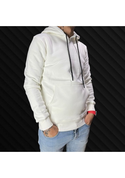 3 Iplik Şardonlu Kapüşonlu Kanguru Cepli Sweatshirt indirimleri
