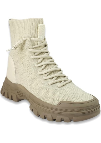 310 22 24KB Kadın Sneaker Günlük Bot Bej