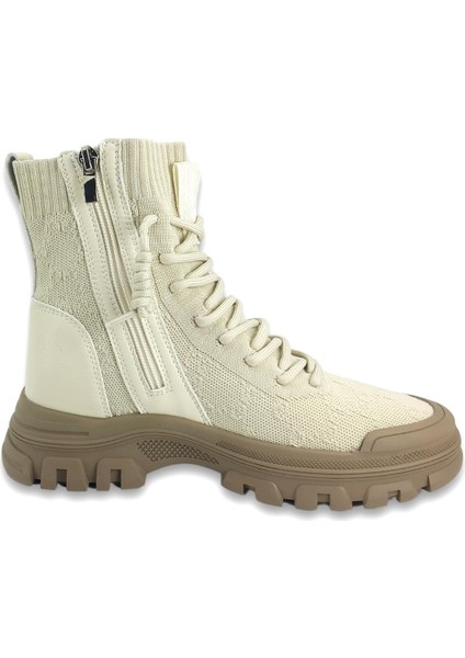310 22 24KB Kadın Sneaker Günlük Bot Bej modelleri